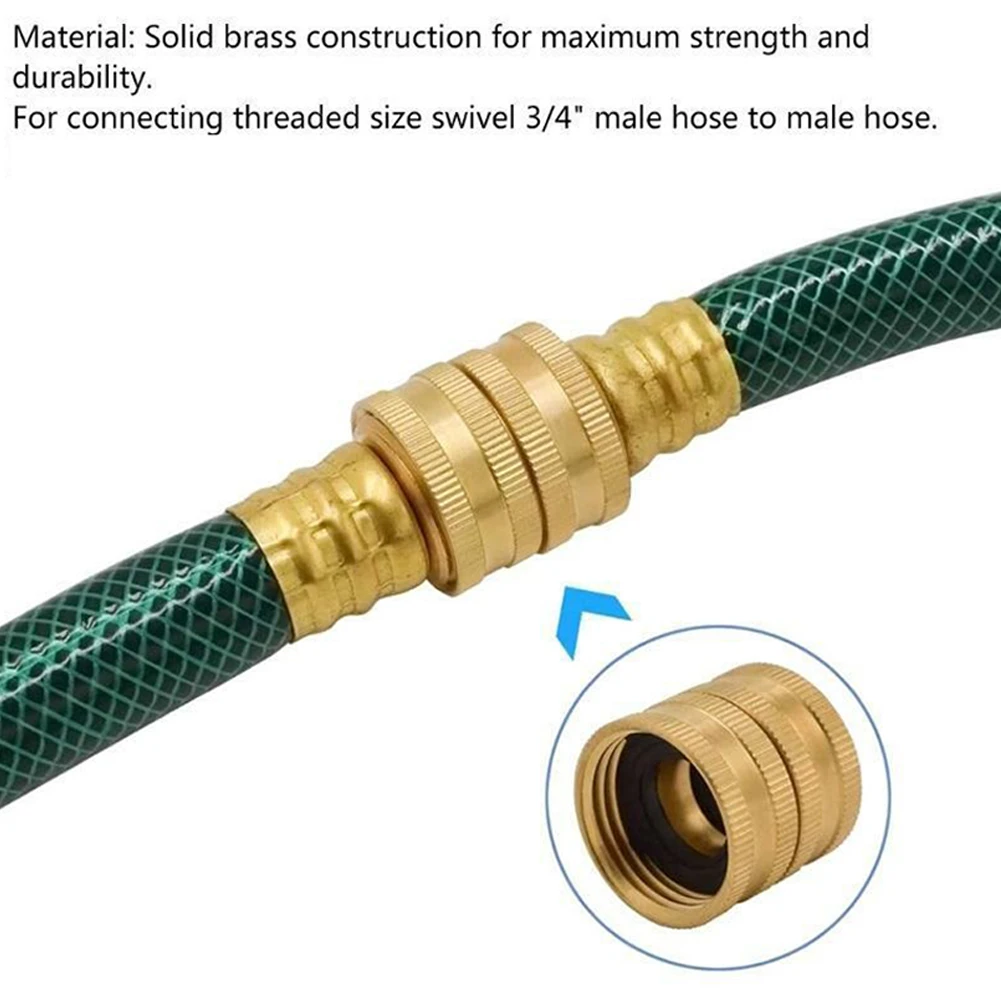Garden Hose Connector 3/4 Two-Way Female Connector Brass Garden Hose Hose Coupling Adapter Quick Connector Fittings
Garden Hose Connector 3/4 Two-Way Female Connector Brass Garden Hose Hose Coupling Adapter Quick Connector Fittings