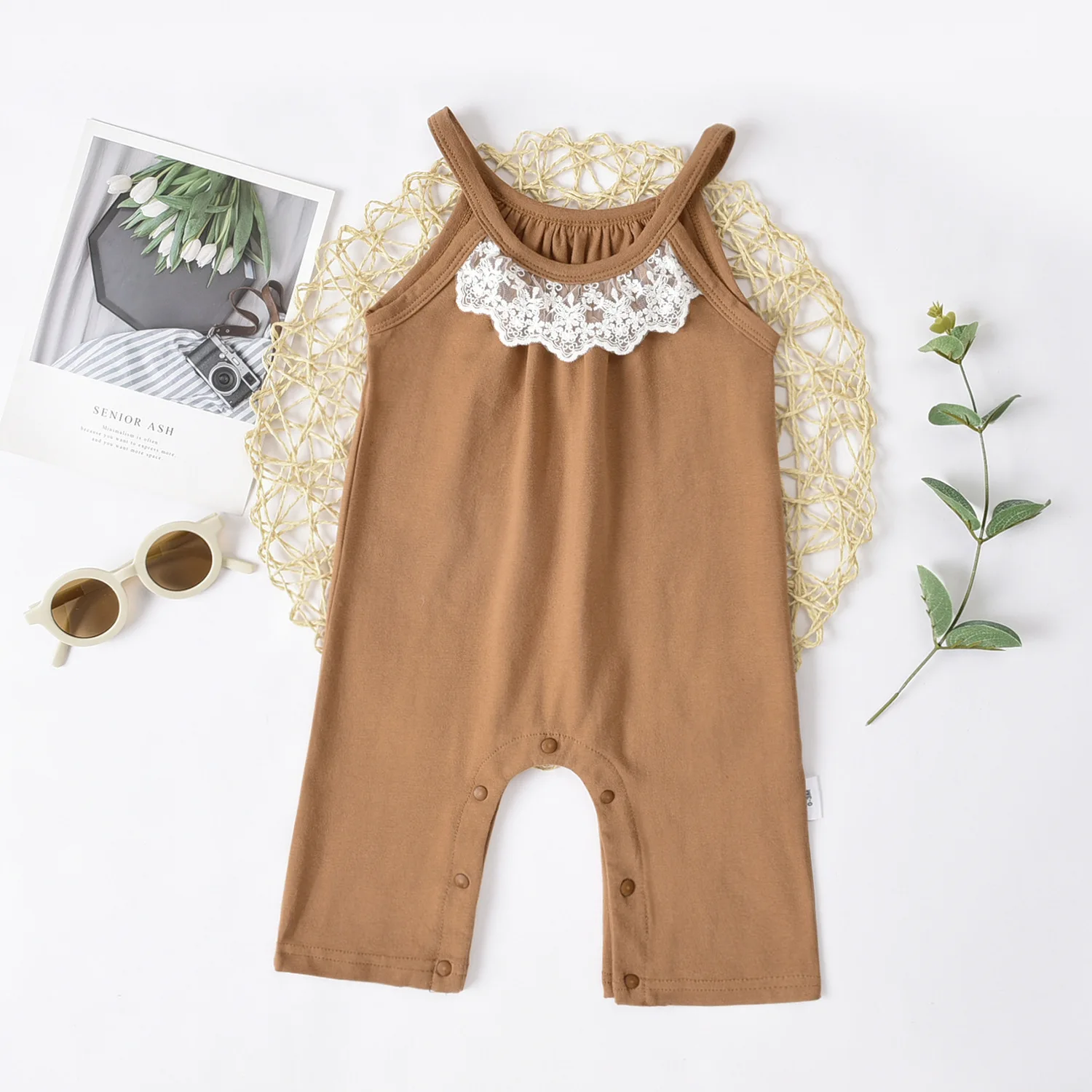 New Born Baby Girl Romper Cotton Sleeveless Summer Lace Suspender Bodysuit Toddler Children Solid Color Jumpsuit
New Born Baby Girl Romper Cotton Sleeveless Summer Lace Suspender Bodysuit Toddler Children Solid Color Jumpsuit