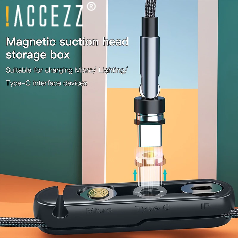 !ACCEZZ Portable Magnetic Plug Box Silicone Storage Container For iPhone Type C Micro USB Magnet Charge Cord Connector Plug Case
!ACCEZZ Portable Magnetic Plug Box Silicone Storage Container For iPhone Type C Micro USB Magnet Charge Cord Connector Plug Case