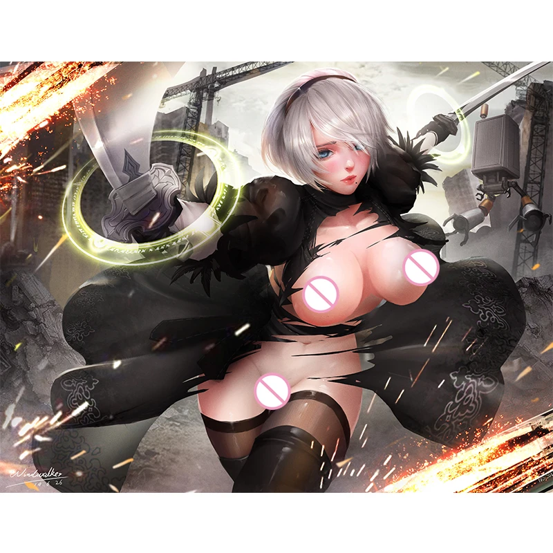 Custom Print Anime Automata 2B Neil Nude Sexy Anime Girl Art Posters Wall Art Canvas Painting for Living Room Home Decor Picture
Custom Print Anime Automata 2B Neil Nude Sexy Anime Girl Art Posters Wall Art Canvas Painting for Living Room Home Decor Picture