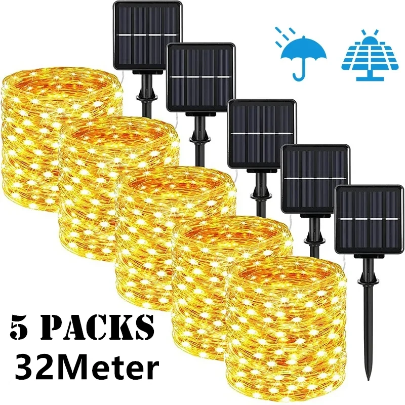 7m/12m/22m/32m LED Solar Light Outdoor Garden Fairy String Light Led Twinkle Waterproof Lamp for Christmas Patio Tree Party
7m/12m/22m/32m LED Solar Light Outdoor Garden Fairy String Light Led Twinkle Waterproof Lamp for Christmas Patio Tree Party