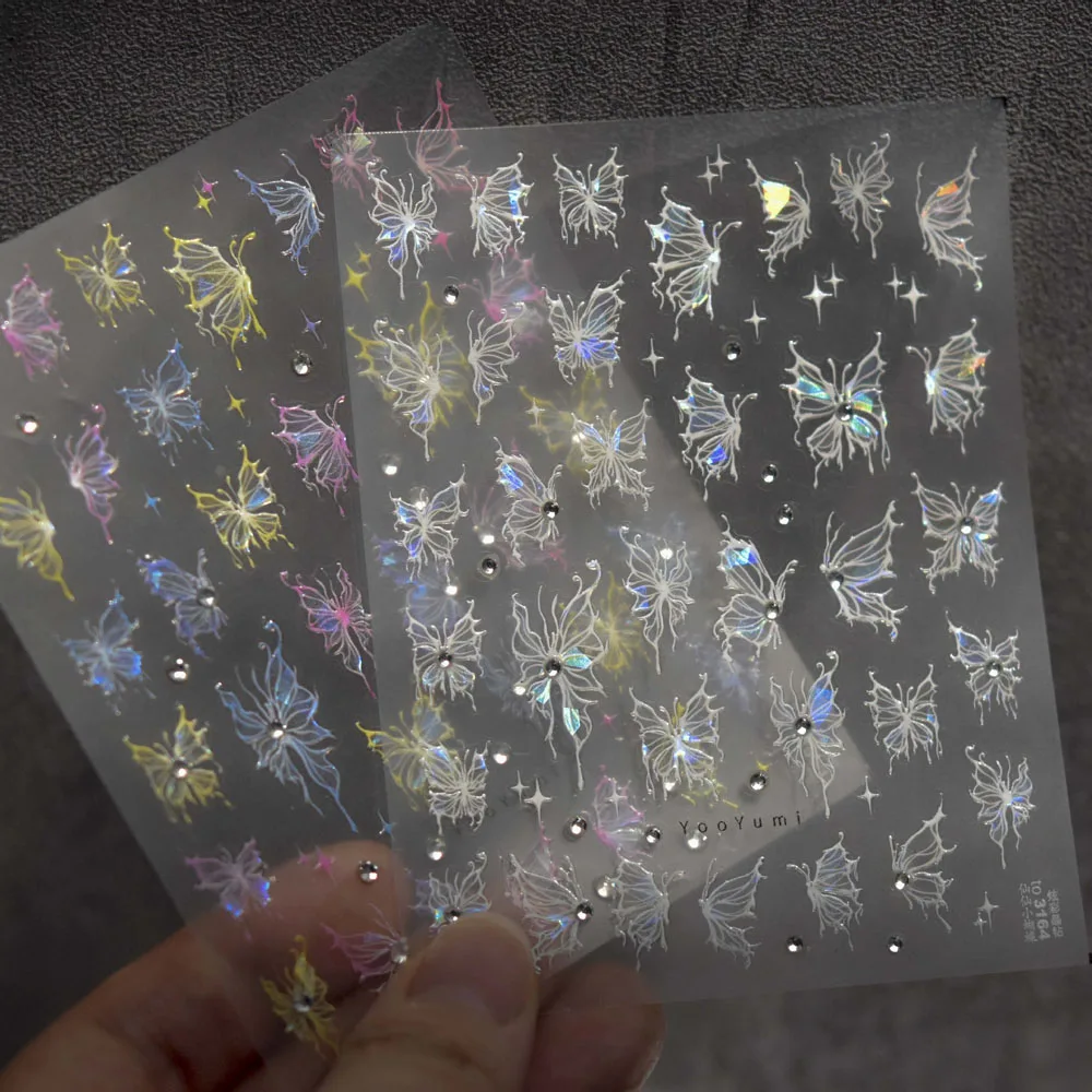 5D Retro Butterfly Nail Sticker Embossed Crystal Diamond Design Nail Slider Gold/Silver/White Relief Colorful Nail Decals
5D Retro Butterfly Nail Sticker Embossed Crystal Diamond Design Nail Slider Gold/Silver/White Relief Colorful Nail Decals