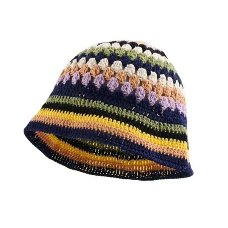 Striped Knit Hat Crochet Bucket Hat Cloches Hat Basin Hat Crochet Fisherman Hat DropShip
Striped Knit Hat Crochet Bucket Hat Cloches Hat Basin Hat Crochet Fisherman Hat DropShip