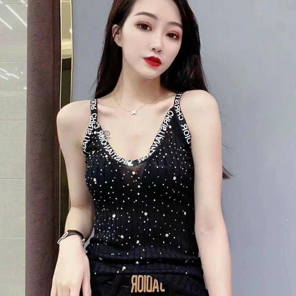 Glitter Camis Aesthetic Shiny Tank Top Chic Elegant Sleeveless Vests Loose Summer Clothes For Women Free Shipping
Glitter Camis Aesthetic Shiny Tank Top Chic Elegant Sleeveless Vests Loose Summer Clothes For Women Free Shipping