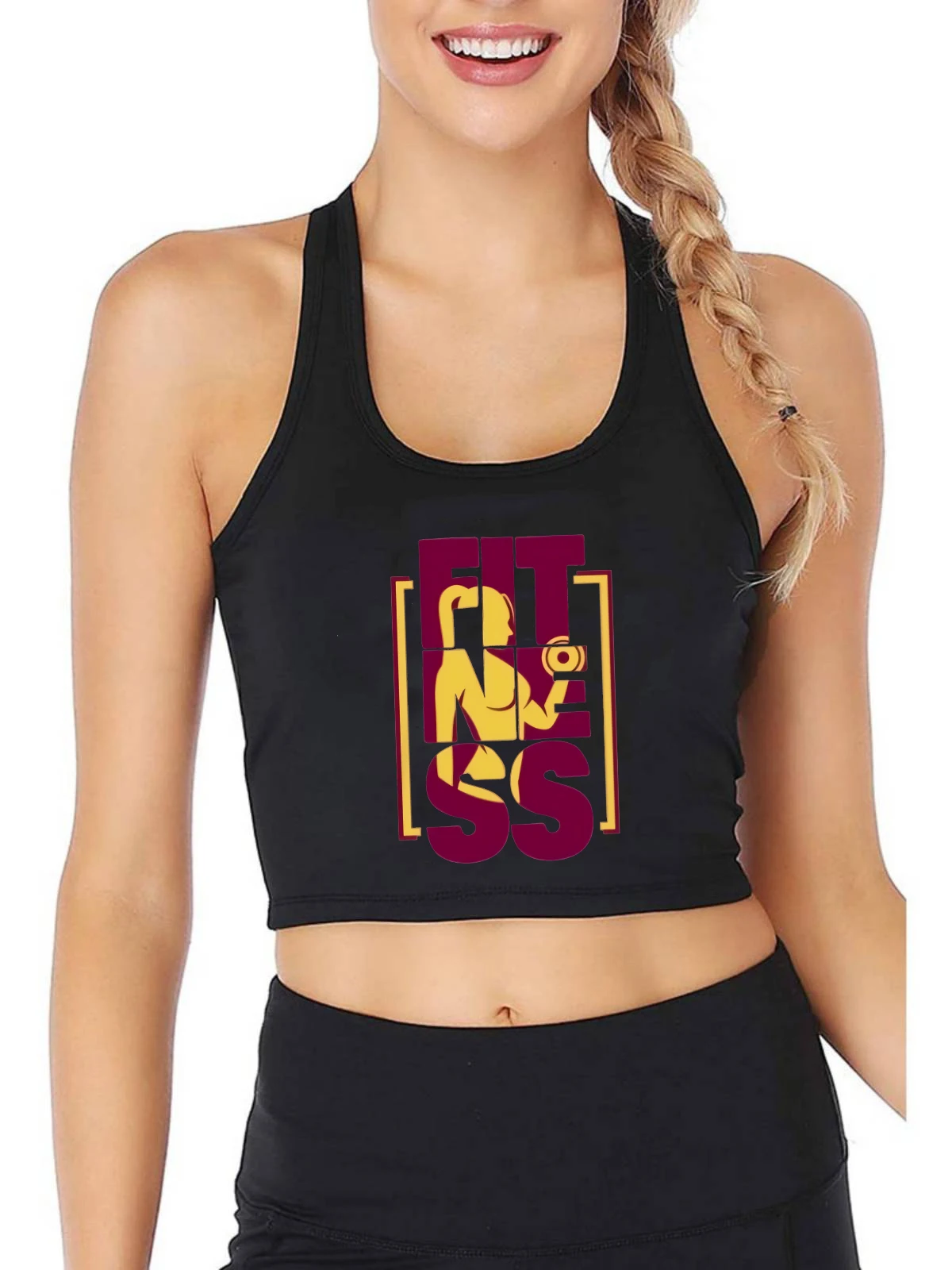 Woman Dumbbell Sexy Mom Fitness Graphic Design Crop Top Hotwife Sports Workout Slim Fit Tank Tops Gym Camisole
Woman Dumbbell Sexy Mom Fitness Graphic Design Crop Top Hotwife Sports Workout Slim Fit Tank Tops Gym Camisole
