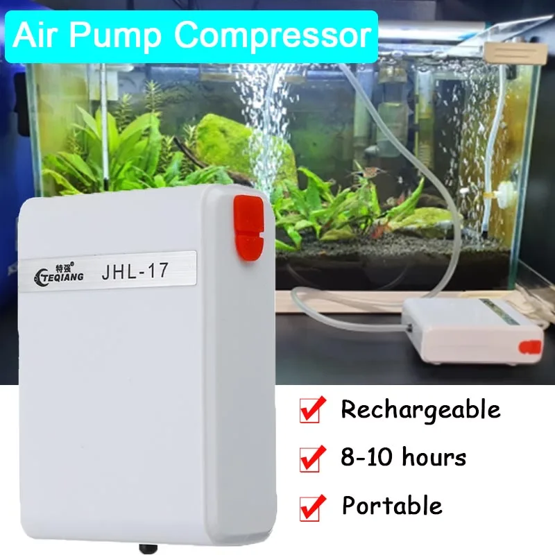 Aquarium Mute Oxygen Pump Dual-Purpose Exhaust Air Compressor Practical Portable 220V Oxygenator USB Charging Outdoor Fishing
Aquarium Mute Oxygen Pump Dual-Purpose Exhaust Air Compressor Practical Portable 220V Oxygenator USB Charging Outdoor Fishing