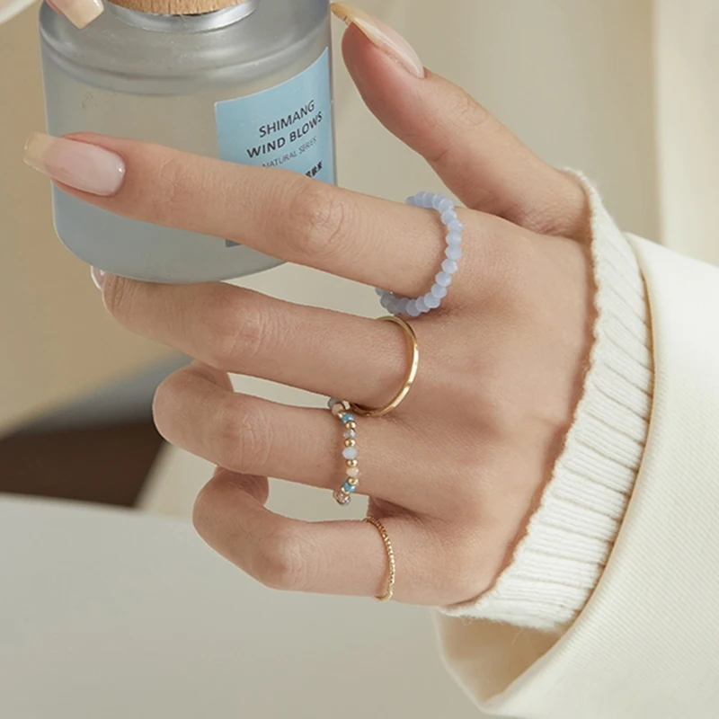 4Pcs Rings for Women Vintage Beaded Elastic Joint Ring Set Small Fresh Jewelry Girls Temperament Summer Fashion Accessories
4Pcs Rings for Women Vintage Beaded Elastic Joint Ring Set Small Fresh Jewelry Girls Temperament Summer Fashion Accessories