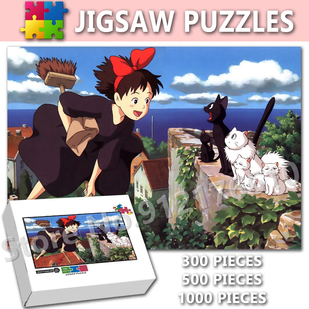 Kiki's Delivery Service Jigsaw Puzzles 300/500/1000 Pieces Hayao Miyazaki Anime Assembling Decompress Educational Puzzles Toys
Kiki's Delivery Service Jigsaw Puzzles 300/500/1000 Pieces Hayao Miyazaki Anime Assembling Decompress Educational Puzzles Toys