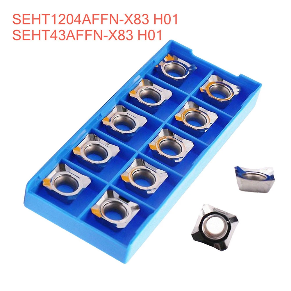 SEHT1204AFFN -83 H01 SEHT 43 AFFN-83 Milling Insert For Aluminum Highlight 45deg 10pcs Carbide Insert 12mm*12mm
SEHT1204AFFN -83 H01 SEHT 43 AFFN-83 Milling Insert For Aluminum Highlight 45deg 10pcs Carbide Insert 12mm*12mm
