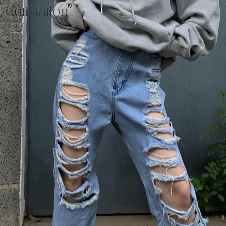 Джинсы-бойфренды женские рваные с бахромой и высокой талией
Джинсы-бойфренды женские рваные с бахромой и высокой талией
