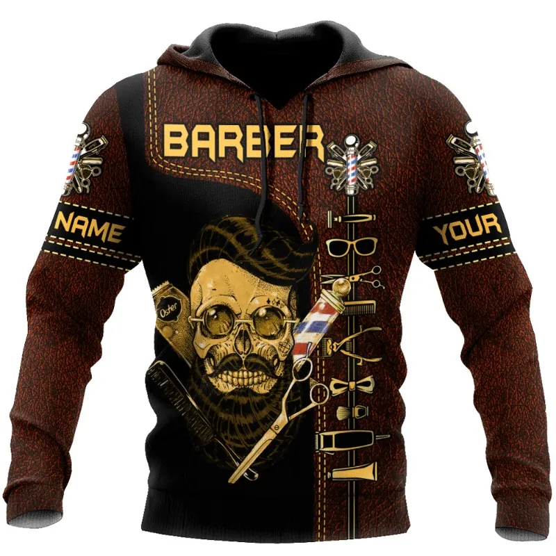 Fashion barber 3D printed men's hoodie Unisex street wear autumn and winter long-sleeve zippered hoodie casual sweatshirt
Fashion barber 3D printed men's hoodie Unisex street wear autumn and winter long-sleeve zippered hoodie casual sweatshirt