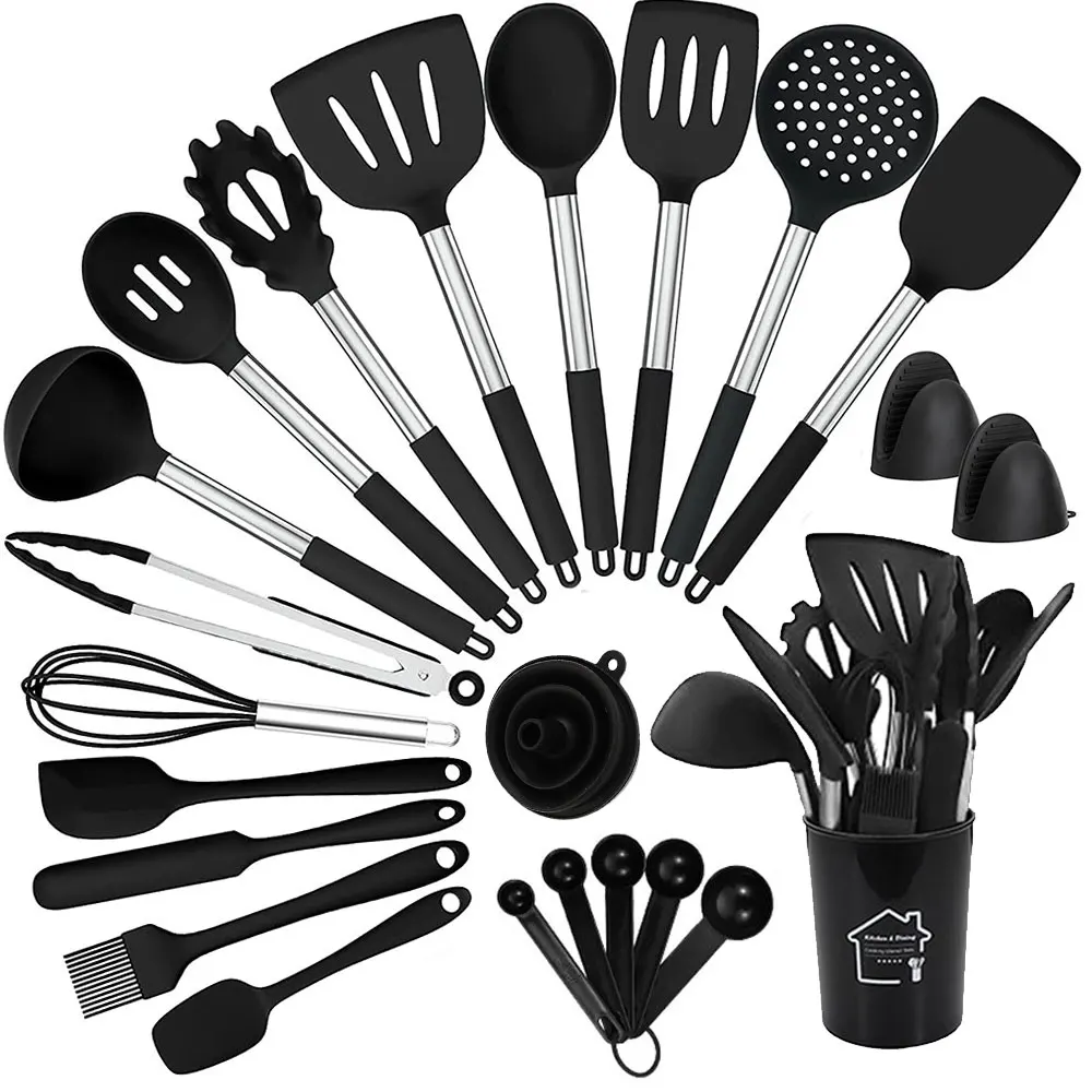 Kitchen Utensil Set - 18 Silicone Cooking Utensils - Kitchen Gadgets Cookware Set - Kitchen Tool Set
Kitchen Utensil Set - 18 Silicone Cooking Utensils - Kitchen Gadgets Cookware Set - Kitchen Tool Set