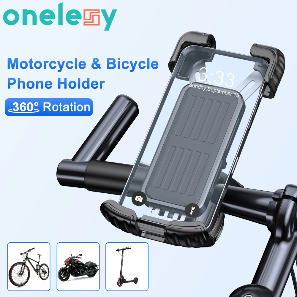 Onelesy Bicycle Phone Holder 360° Rotation Phone Holder for Bike Stable Motorcycle Holder GPS Navigation Stand for Cell Phone
Onelesy Bicycle Phone Holder 360° Rotation Phone Holder for Bike Stable Motorcycle Holder GPS Navigation Stand for Cell Phone
