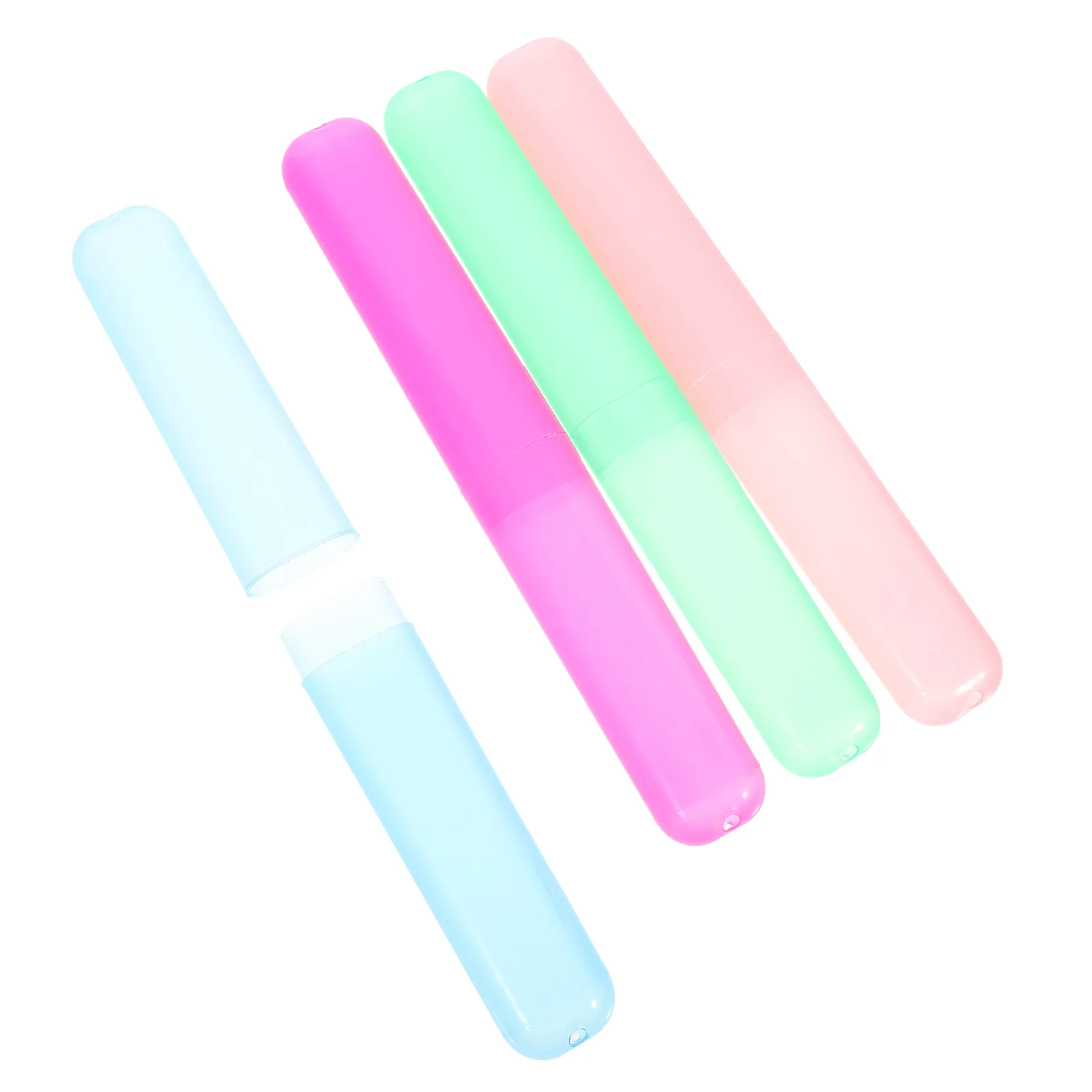 4 Pcs Plastic Containers Case Traveling Toothpaste Box Protector Cover Holders Business
4 Pcs Plastic Containers Case Traveling Toothpaste Box Protector Cover Holders Business