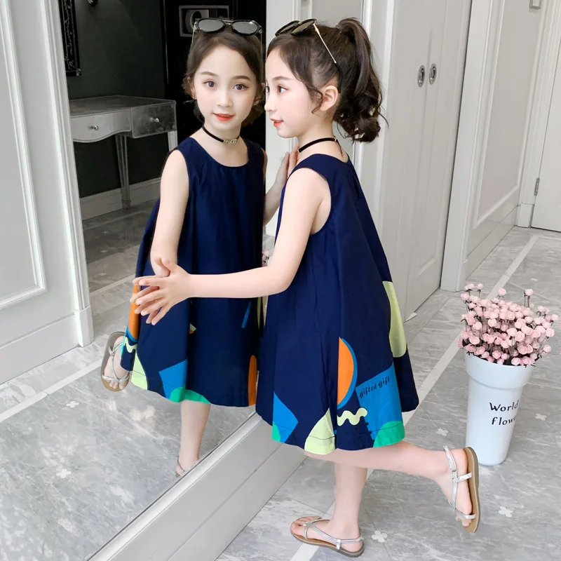2022 Summer Princess Girls Print Dresses With Cotton Sleeveless Kids Teenager Girl Birthday Party Vestidos Children Clothing
2022 Summer Princess Girls Print Dresses With Cotton Sleeveless Kids Teenager Girl Birthday Party Vestidos Children Clothing