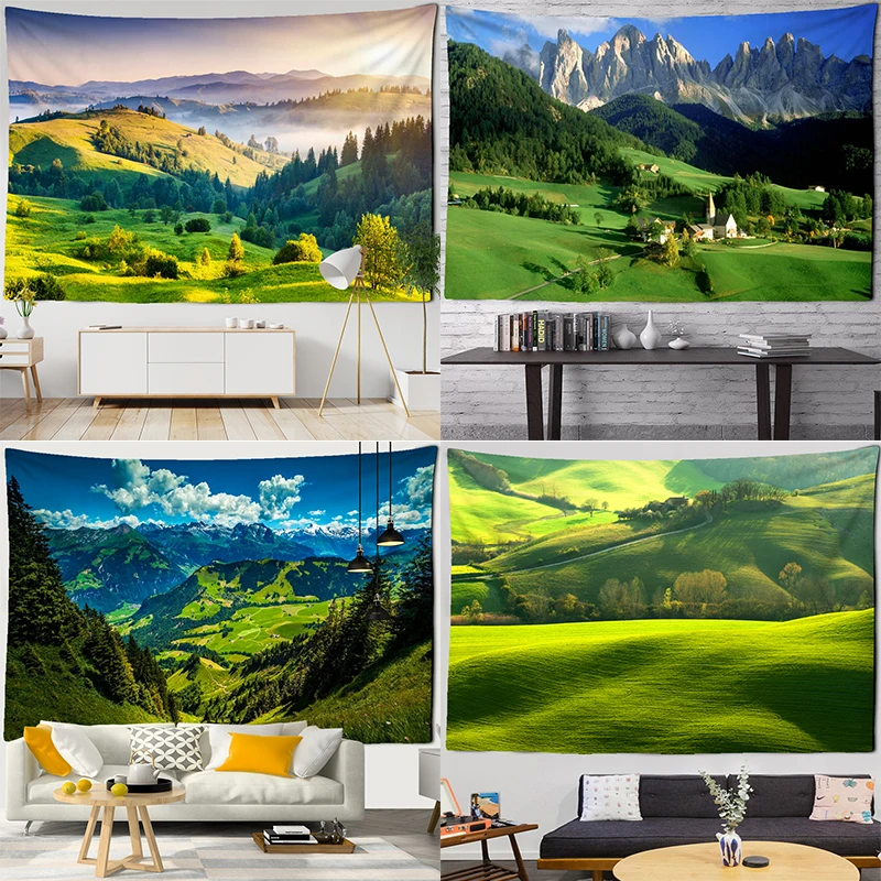 Natural Lawn Landscape Landscape Tapestry Scene Mandala Home Art Tapestry Yoga Mattress Sheets Can Be Customized
Natural Lawn Landscape Landscape Tapestry Scene Mandala Home Art Tapestry Yoga Mattress Sheets Can Be Customized