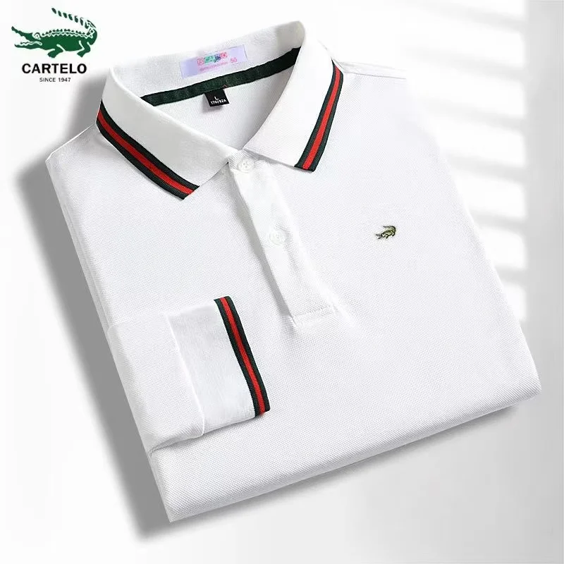 2022 CARTELO Men's Long Sleeve T-shirt Spring and Autumn Top Cotton Embroidered Polo Shirt for Men's Clothing Base Shirt Loose
2022 CARTELO Men's Long Sleeve T-shirt Spring and Autumn Top Cotton Embroidered Polo Shirt for Men's Clothing Base Shirt Loose