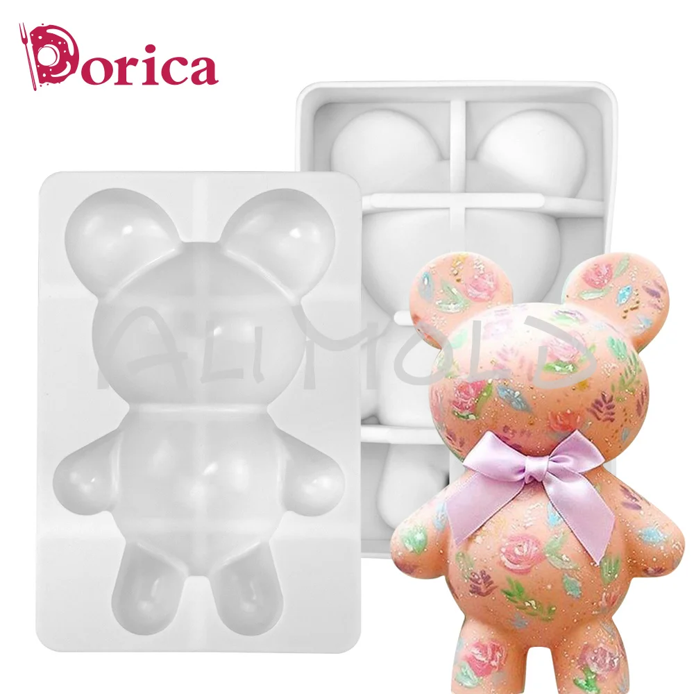 W13*H17cm Big Bear Mousse Cake Mold Soap Candle Cake Decorating Silicone Moulds DIY Creative Gift Kitchen Accessories Bakeware
W13*H17cm Big Bear Mousse Cake Mold Soap Candle Cake Decorating Silicone Moulds DIY Creative Gift Kitchen Accessories Bakeware