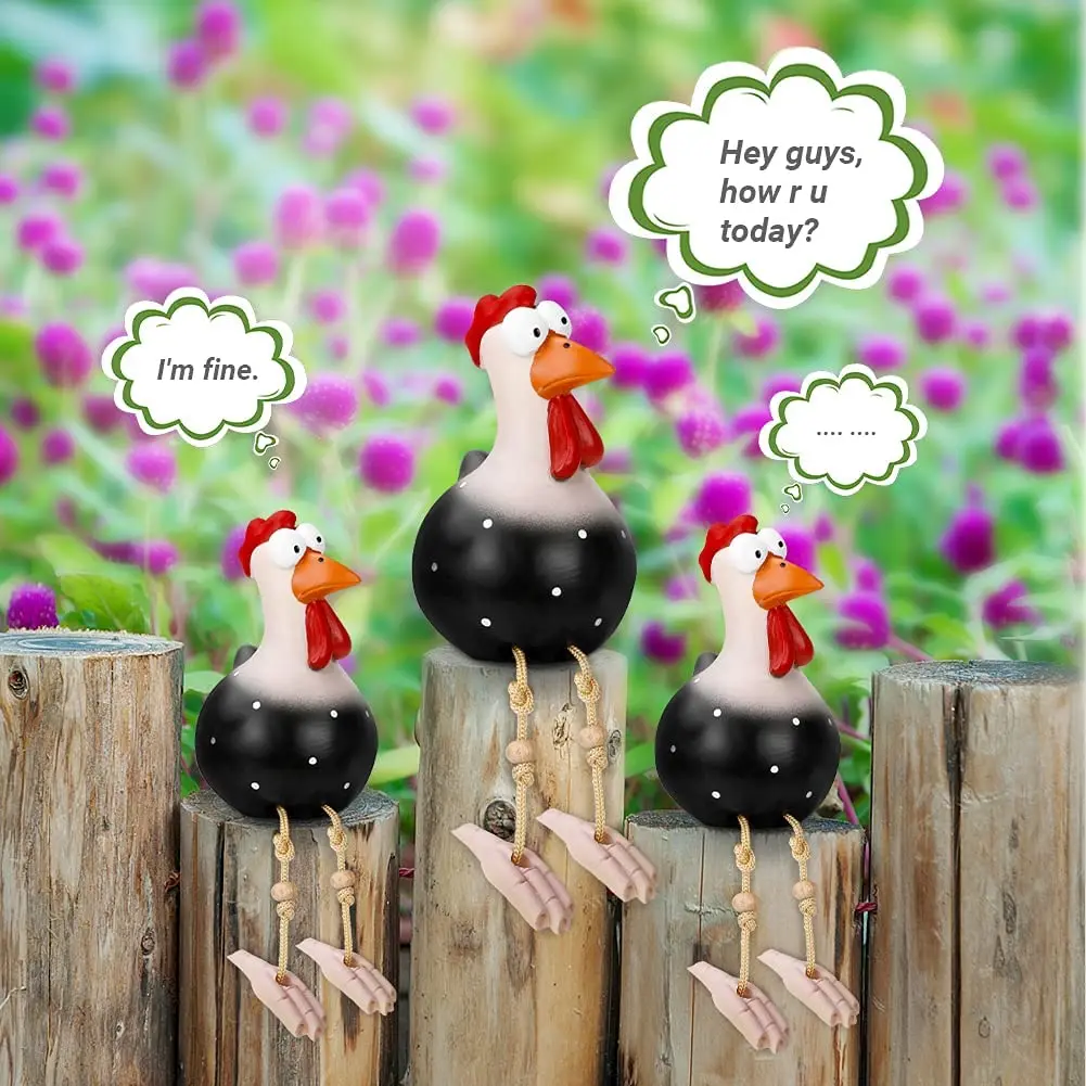 Easter Resin Chicken Garden Decoration Statue Chicken Figurine Funny Garden Chicken Ornament for Outdoor Yard
Easter Resin Chicken Garden Decoration Statue Chicken Figurine Funny Garden Chicken Ornament for Outdoor Yard