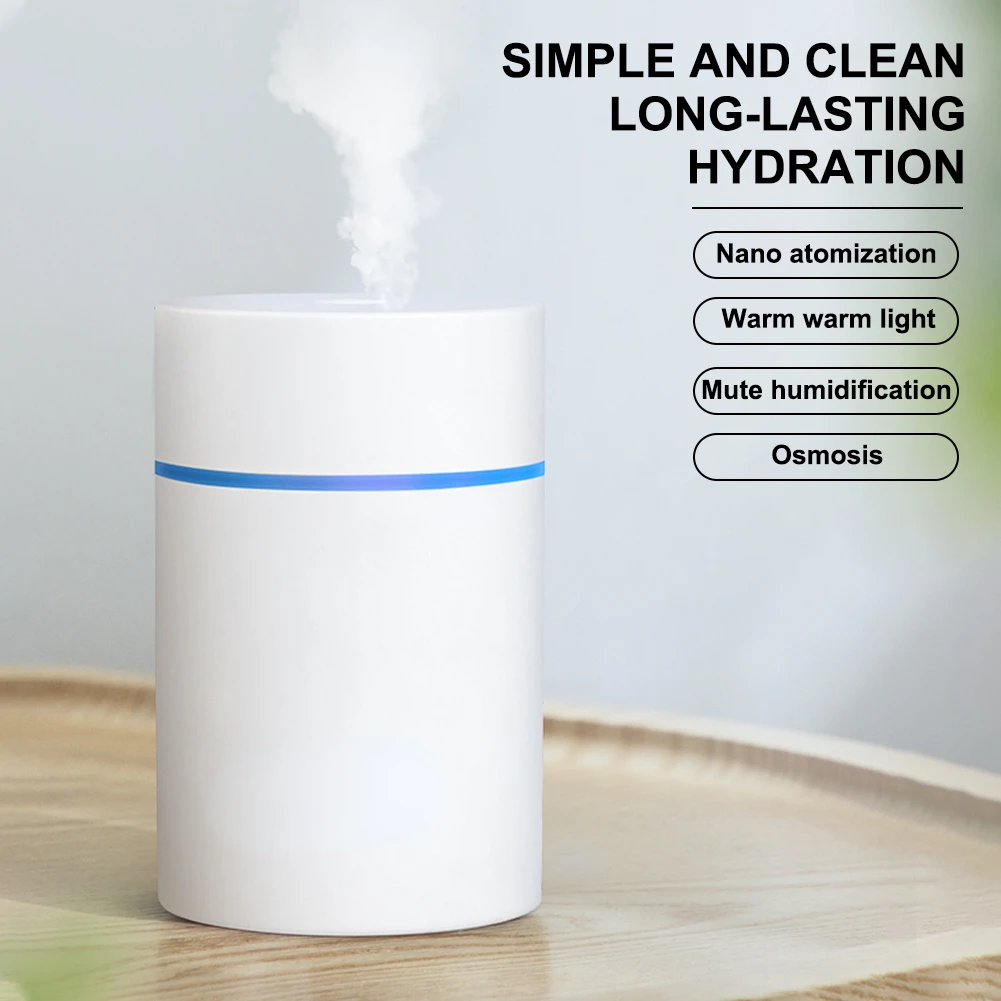 Portable 300ml USB Humidifier Desktop Misting Aroma Diffuser with Night Light 2 Modes Auto Power Off Air Humidifier for Home Car
Portable 300ml USB Humidifier Desktop Misting Aroma Diffuser with Night Light 2 Modes Auto Power Off Air Humidifier for Home Car