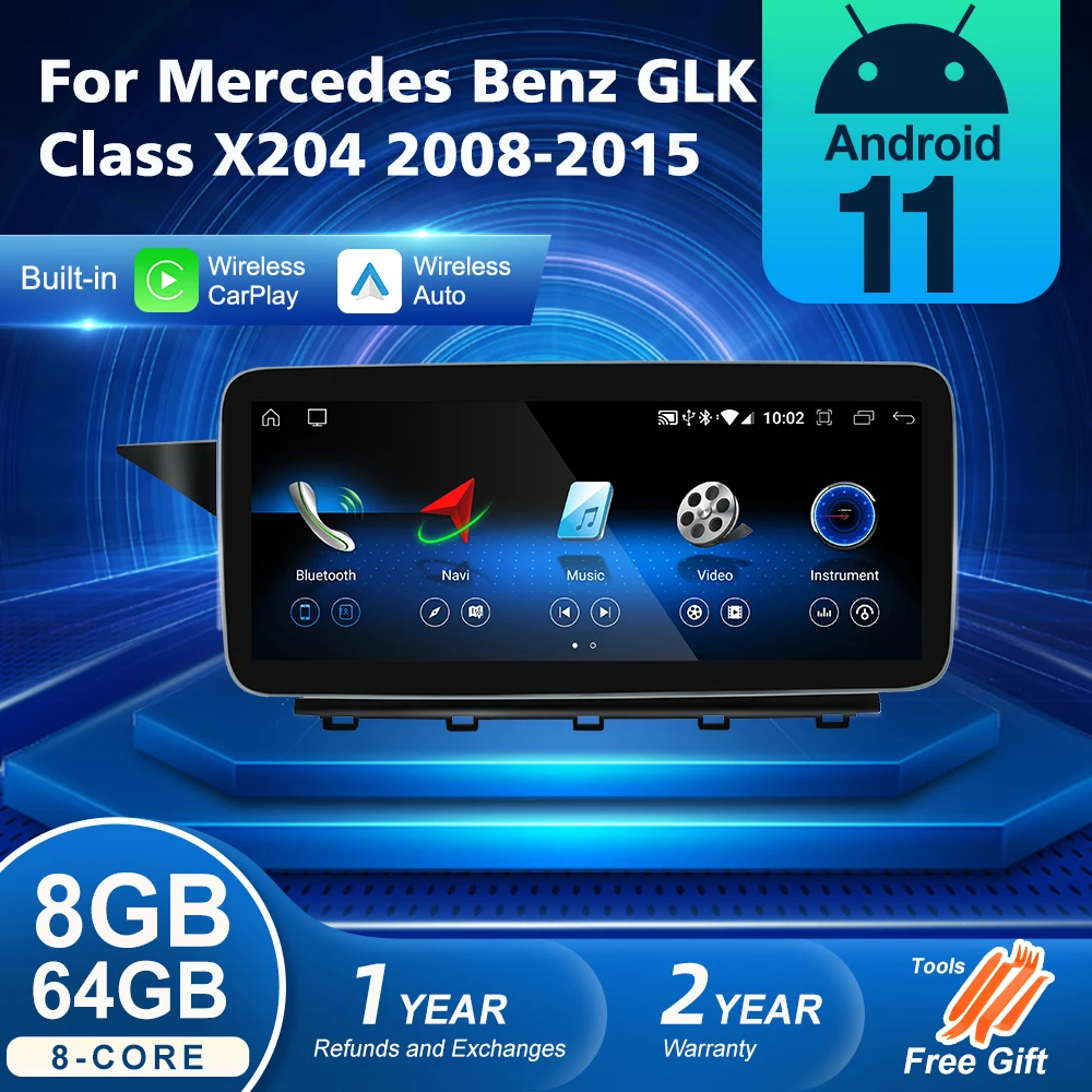 Автомобильный радиоприемник Android Auto CarPlay для Mercedes Benz GLK Class X204 2008-2015 мультимедийный плеер навигация GPS DSP 4G WiFi стерео
Автомобильный радиоприемник Android Auto CarPlay для Mercedes Benz GLK Class X204 2008-2015 мультимедийный плеер навигация GPS DSP 4G WiFi стерео