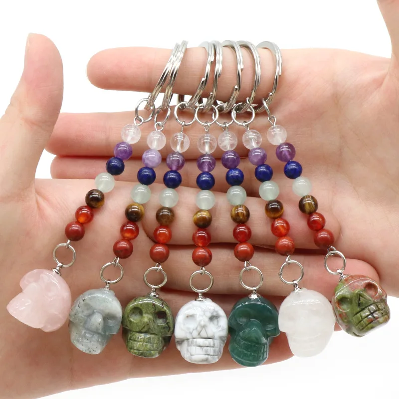 1pcs 1pc Natural Crystal Onyx Skull Keychain Pendant Carved Ghost Head About 1 Inch Small Skull Halloween
1pcs 1pc Natural Crystal Onyx Skull Keychain Pendant Carved Ghost Head About 1 Inch Small Skull Halloween