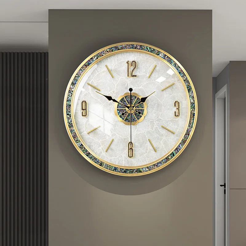 Modern Luxury Shell Wall Clock Pure Brass European Wall Watch Simple Living Room Nordic Household Silent Clock Modern Design
Modern Luxury Shell Wall Clock Pure Brass European Wall Watch Simple Living Room Nordic Household Silent Clock Modern Design