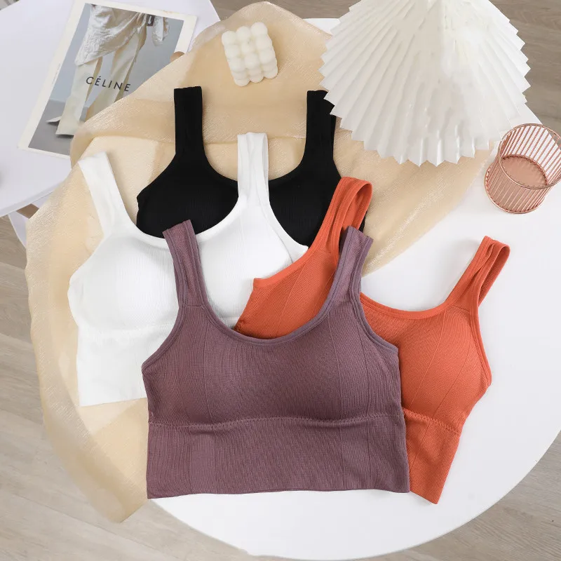 Бесшовные бюстгальтеры, топ с мягкими чашечками, уличная одежда, женский укороченный топ с подушечками на спине, красивое нижнее белье, женские съемные топы-трубы, модный спортивный топ-Бралетт
Бесшовные бюстгальтеры, топ с мягкими чашечками, уличная одежда, женский укороченный топ с подушечками на спине, красивое нижнее белье, женские съемные топы-трубы, модный спортивный топ-Бралетт