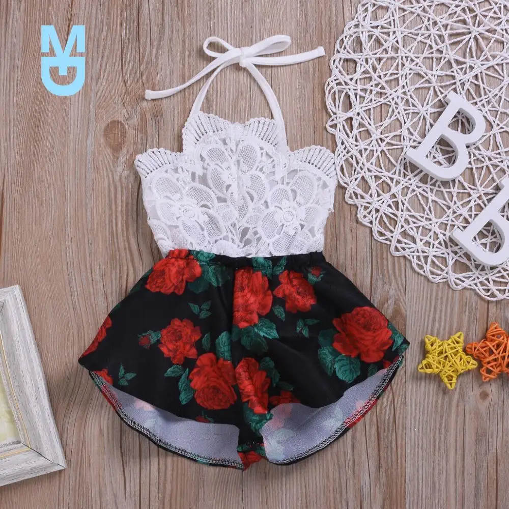 New Summer 0-3Y Infant Baby Girl Romper Sleeveless Belt Lace Flowers Print Jumpsuit Sunsuit Outfits Clothes
New Summer 0-3Y Infant Baby Girl Romper Sleeveless Belt Lace Flowers Print Jumpsuit Sunsuit Outfits Clothes