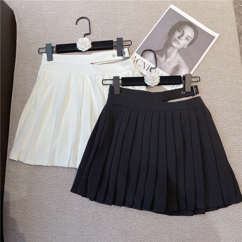 Skirt Women 2022 Spring and Summer Fashion Sweet Waist Tight Slim Fit High Waist All-Matching A- Line Pleated Faldas White Black
Skirt Women 2022 Spring and Summer Fashion Sweet Waist Tight Slim Fit High Waist All-Matching A- Line Pleated Faldas White Black