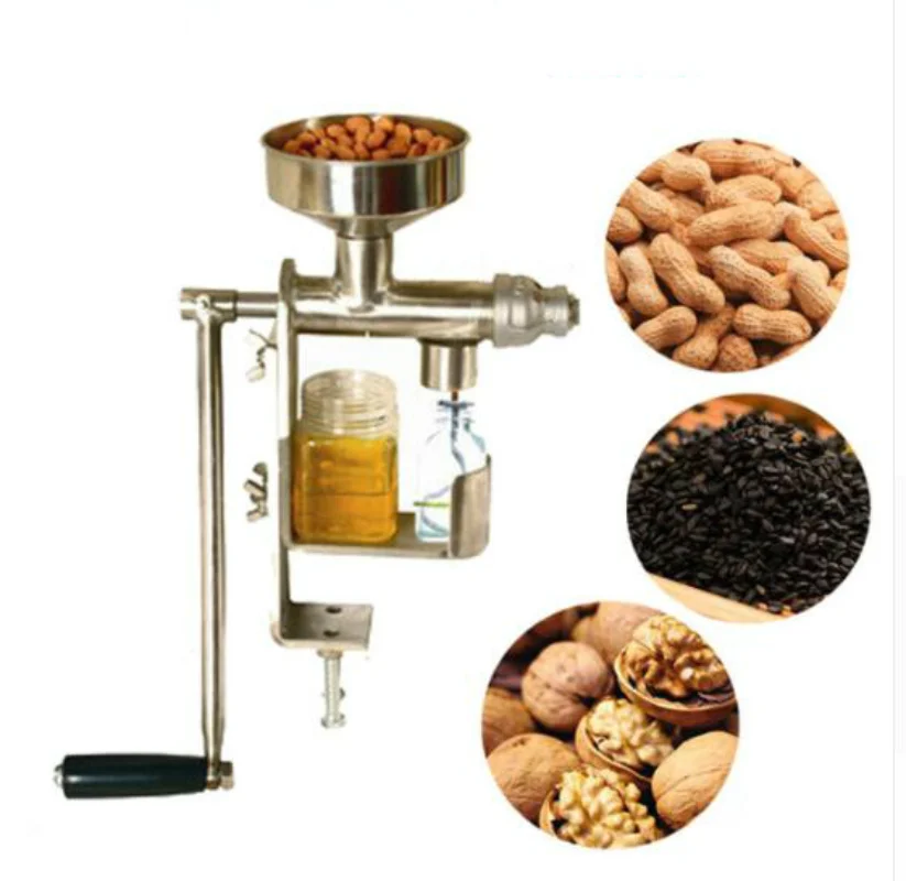 Oil Press Machine Manual Stainless Steel Home Olive Oil Presser Nut Seeds Peanut Mill Expeller sunflower seed oil squeezer
Oil Press Machine Manual Stainless Steel Home Olive Oil Presser Nut Seeds Peanut Mill Expeller sunflower seed oil squeezer