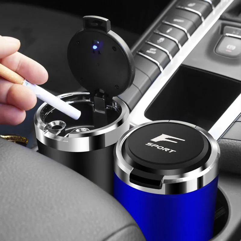 

For Lexus FSPORT LFA ISF GSF RCF F SPORT Ct Gs Nx Es If Lc Ls Car Ashtray Cup LED Light Indicator Aluminum Alloy Ash Tray