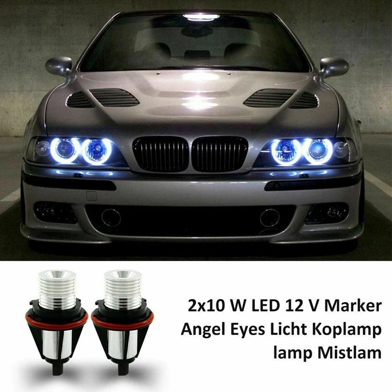 1Pair 8000K White LED Angel Eye Marker Halo Light Bulbs Lamps For-BMW E39 E53 E60 E63 E64 E66 E87 5 6 7 X3 X5
1Pair 8000K White LED Angel Eye Marker Halo Light Bulbs Lamps For-BMW E39 E53 E60 E63 E64 E66 E87 5 6 7 X3 X5