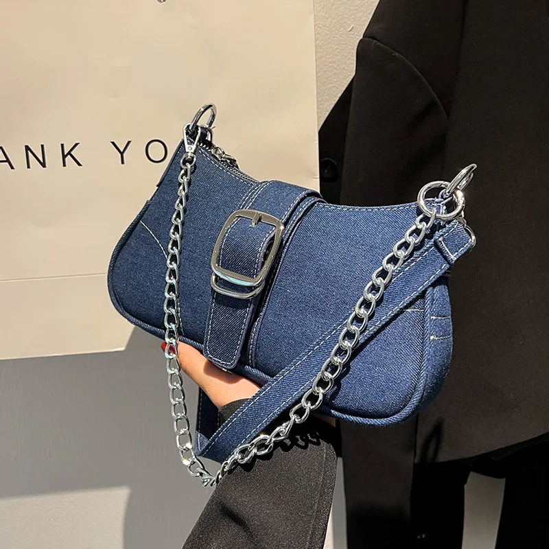 Niche Design Denim Bag Women's Bag 2022 Summer New All-match Messenger Bag Fashion Single Shoulder Armpit Small Square Bag
Niche Design Denim Bag Women's Bag 2022 Summer New All-match Messenger Bag Fashion Single Shoulder Armpit Small Square Bag