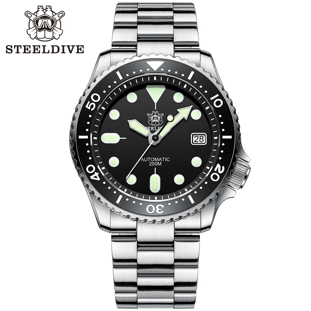 SD1996 Dive Watch Free Shipping Waterproof JAPAN NH35 Automatic Ceramic Bezel STEELDIVE Design Men's 200m 20Bar Mechanical Watch 
SD1996 Dive Watch Free Shipping Waterproof JAPAN NH35 Automatic Ceramic Bezel STEELDIVE Design Men's 200m 20Bar Mechanical Watch