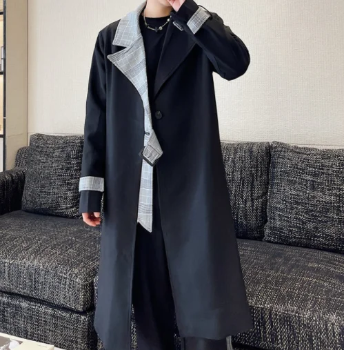 SuperAen 2023 Autumn and Winter New Personality Design Asymmetrical Plaid Contrast Casual Oversize Trench Coat
SuperAen 2023 Autumn and Winter New Personality Design Asymmetrical Plaid Contrast Casual Oversize Trench Coat