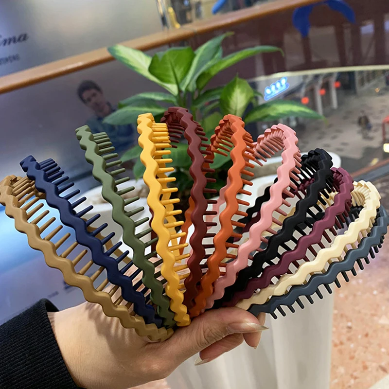 Women Simple Colorful Matte Toothed Hairbands Non-slip Headband Outdoor Hair Hoop Fashion Face Wash MakeupHair Accessories
Women Simple Colorful Matte Toothed Hairbands Non-slip Headband Outdoor Hair Hoop Fashion Face Wash MakeupHair Accessories