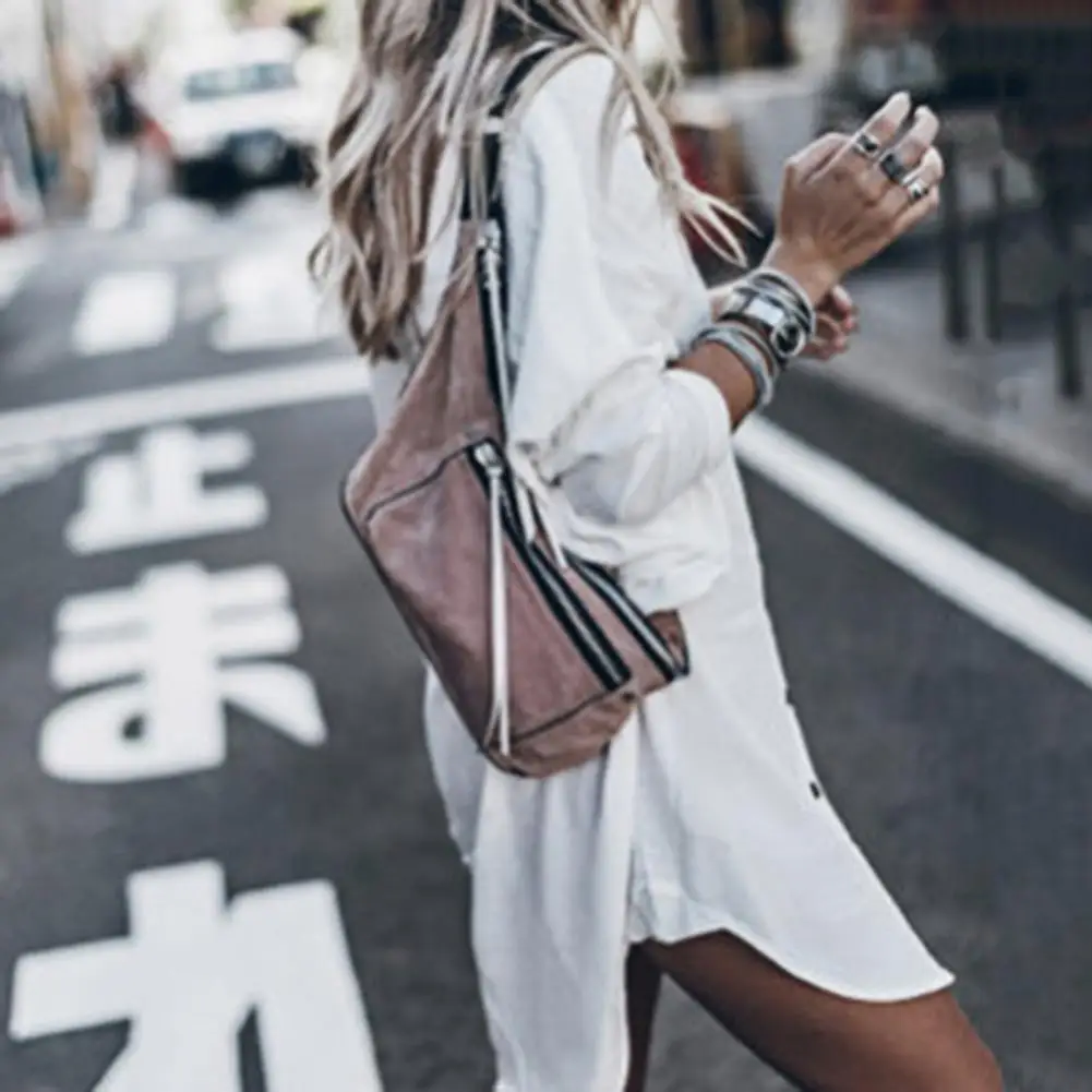 Sun Protection Shirt Single-breasted Shirt Dress Elegant Office Ladies Mid-length Shirt Coat
Sun Protection Shirt Single-breasted Shirt Dress Elegant Office Ladies Mid-length Shirt Coat