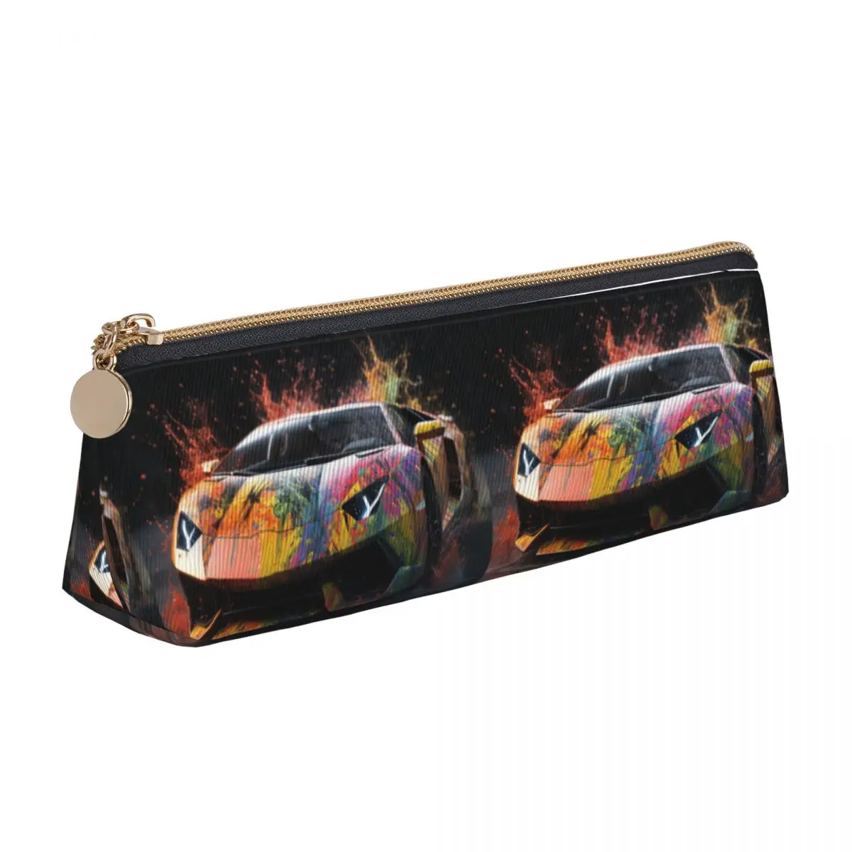 Luxury Sports Car Triangle Pencil Case Liquid Splash Explosion Simple Zipper Pencil Box Boy Girl Stationery Leather Pen Bags
Luxury Sports Car Triangle Pencil Case Liquid Splash Explosion Simple Zipper Pencil Box Boy Girl Stationery Leather Pen Bags