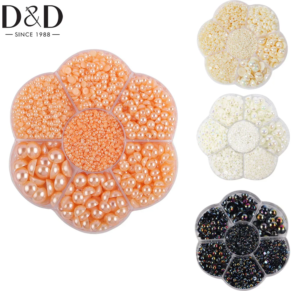 D&D 2800pcs/box 2/3/4/5/6/8/10mm Golden Half Pearls for Crafts Flat Back Half Nail Pearls Flatback Pearls DIY Crafting Pearl
D&D 2800pcs/box 2/3/4/5/6/8/10mm Golden Half Pearls for Crafts Flat Back Half Nail Pearls Flatback Pearls DIY Crafting Pearl