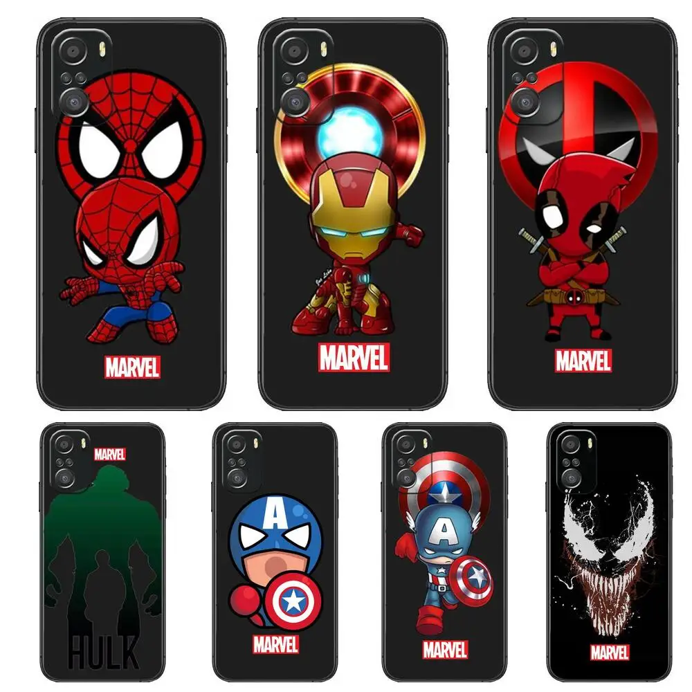 Marvel Iron Man Spiderman Phone Case For xiaomi redmi 11 Lite pro Ultra 10 9 8 MIX 4 FOLD 10T Black Cover Silicone Back Prett
Marvel Iron Man Spiderman Phone Case For xiaomi redmi 11 Lite pro Ultra 10 9 8 MIX 4 FOLD 10T Black Cover Silicone Back Prett