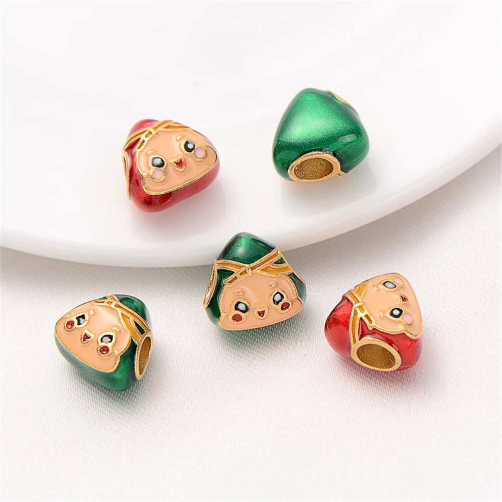 Sand gold drip oil large hole dumpling transfer beads handmade diy string spacer beads bracelet Dragon Boat Festival material
Sand gold drip oil large hole dumpling transfer beads handmade diy string spacer beads bracelet Dragon Boat Festival material