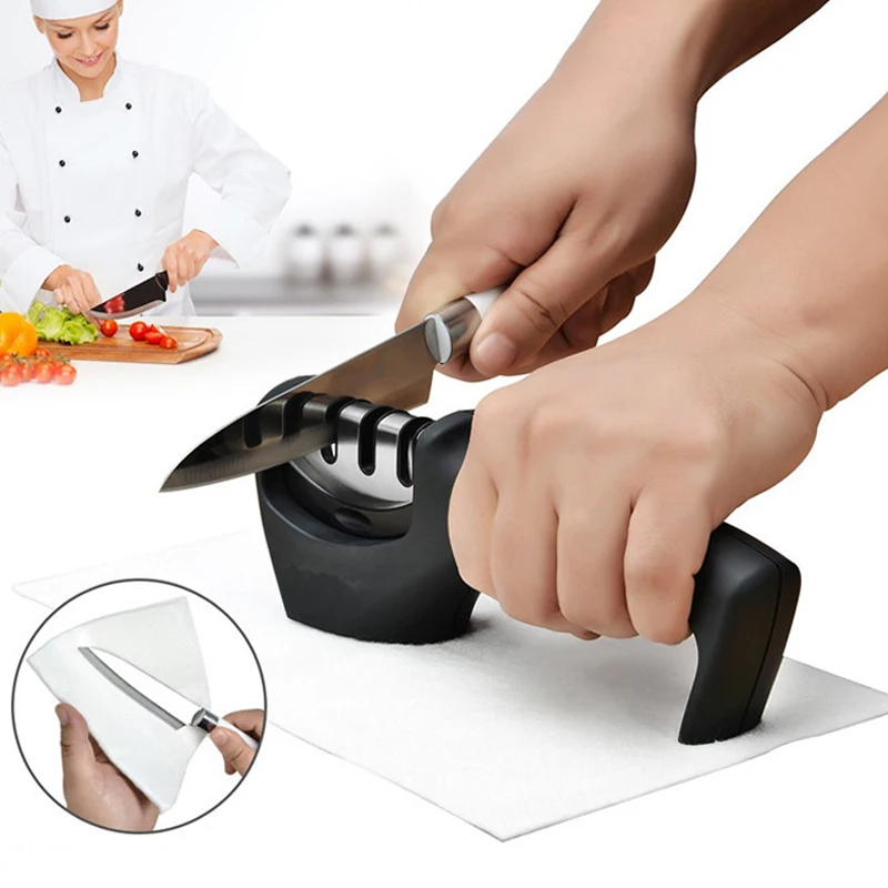 Knife Sharpener Stainless Steel 3 Stages Professional Kitchen Tool Sharpening Stone Grinder Knives Whetstone Diamond Sharpener
Knife Sharpener Stainless Steel 3 Stages Professional Kitchen Tool Sharpening Stone Grinder Knives Whetstone Diamond Sharpener