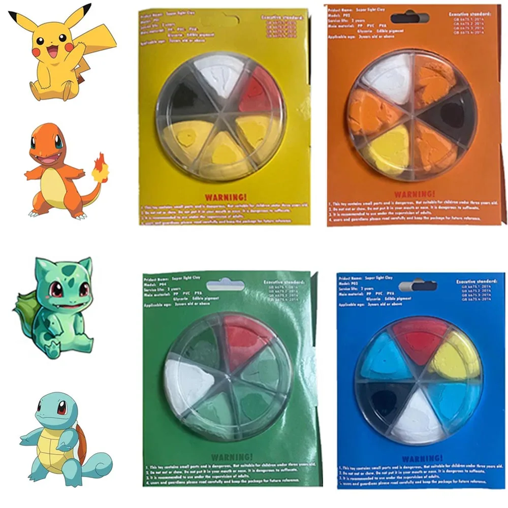 New Kawaii Anime Pokemon Light Clay Pikachu Squirtle Charmander Soft Plasticine Modelling Clay Bulbasaur Kids DIY Toys Clay Gift
New Kawaii Anime Pokemon Light Clay Pikachu Squirtle Charmander Soft Plasticine Modelling Clay Bulbasaur Kids DIY Toys Clay Gift