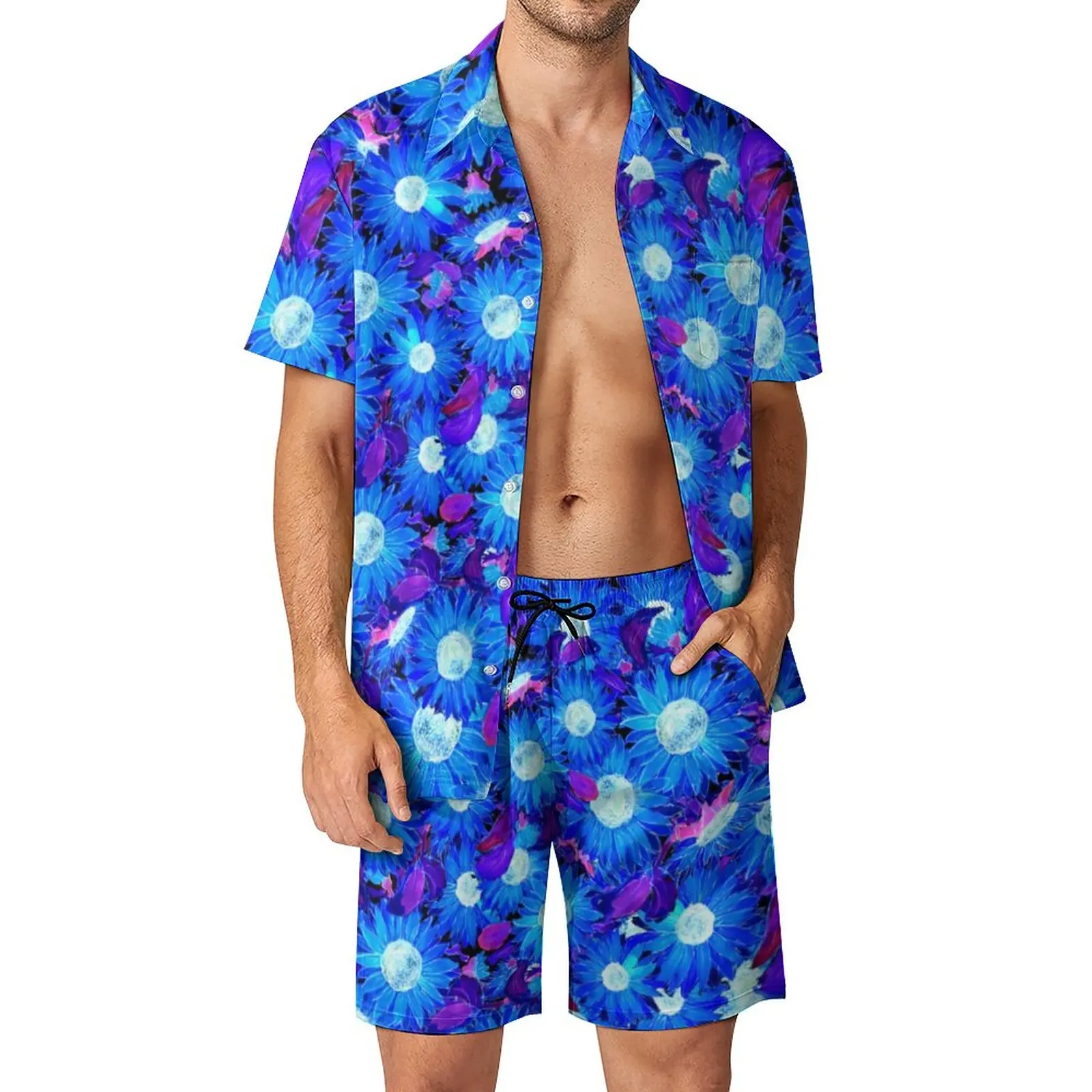 Blue And Purple Sunflower Men Sets Floral Print Casual Shorts Fitness Outdoor Shirt Set Summer Aesthetic Suit Oversized Clothing
Blue And Purple Sunflower Men Sets Floral Print Casual Shorts Fitness Outdoor Shirt Set Summer Aesthetic Suit Oversized Clothing