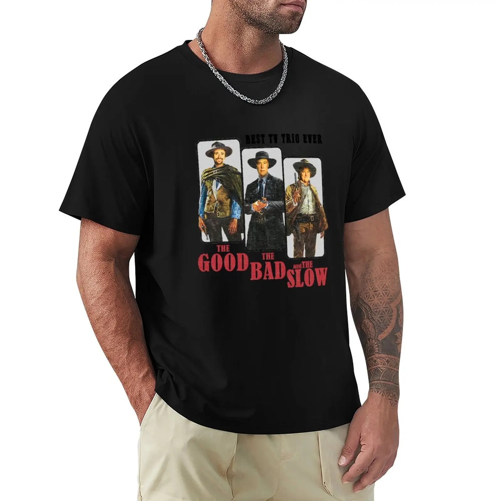 The Good The Bad And The Slow T-Shirt Korean Fashion Blouse Boys White T Shirts Heavy Weight T Shirts For Men
The Good The Bad And The Slow T-Shirt Korean Fashion Blouse Boys White T Shirts Heavy Weight T Shirts For Men