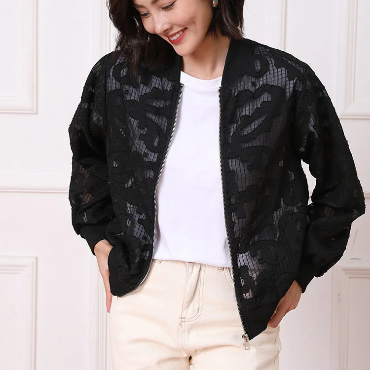 Autumn Jacket Women's 2022 Korean New Summer New Breathable Mesh Bomber Top Fashion Jaket Women
Autumn Jacket Women's 2022 Korean New Summer New Breathable Mesh Bomber Top Fashion Jaket Women