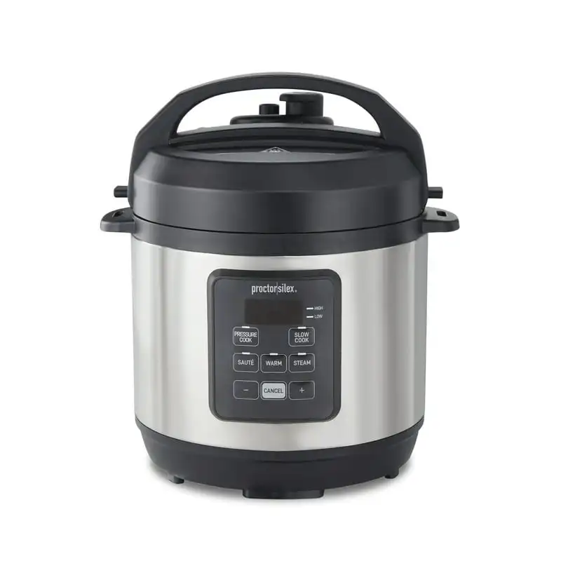 Quart Pressure Cooker, Multi-Cooker, Slow Cooker, Steamer, Sauté, Rice Cooker, Slow Technology, 34503
Quart Pressure Cooker, Multi-Cooker, Slow Cooker, Steamer, Sauté, Rice Cooker, Slow Technology, 34503