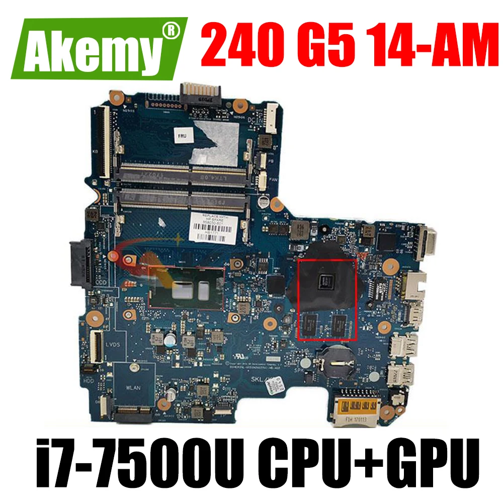 TPN-I119 6050A2822501 для HP 240 G5 14-AM материнская плата для ноутбука 902590-601 902590-001 902590-501 W/ i7-7500U CPU 216-0864032 GPU
TPN-I119 6050A2822501 для HP 240 G5 14-AM материнская плата для ноутбука 902590-601 902590-001 902590-501 W/ i7-7500U CPU 216-0864032 GPU