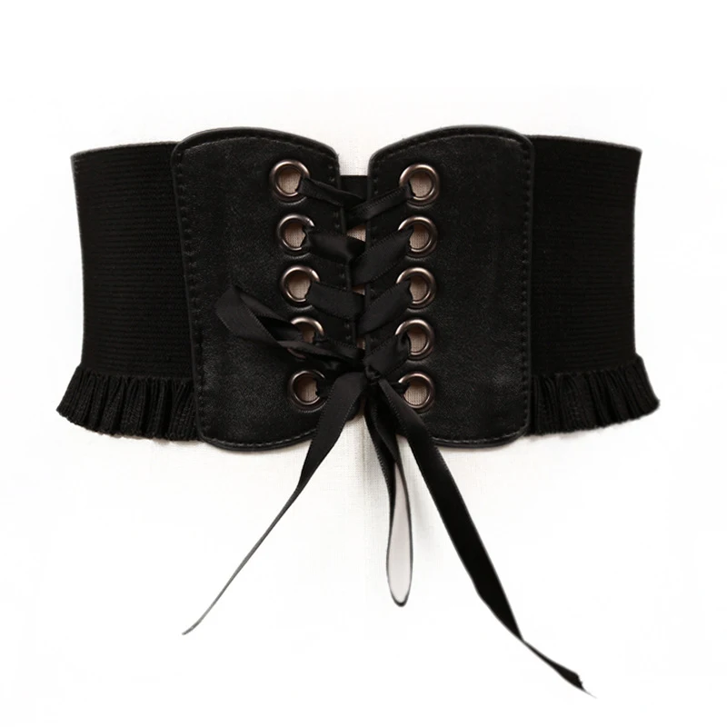 Wide Corset Leather Belt Slimming Body Bowknot Waist Belt Wide Elastic Waistband Cinto Sobretudo PU Leather Femme Fajas Ceinture
Wide Corset Leather Belt Slimming Body Bowknot Waist Belt Wide Elastic Waistband Cinto Sobretudo PU Leather Femme Fajas Ceinture